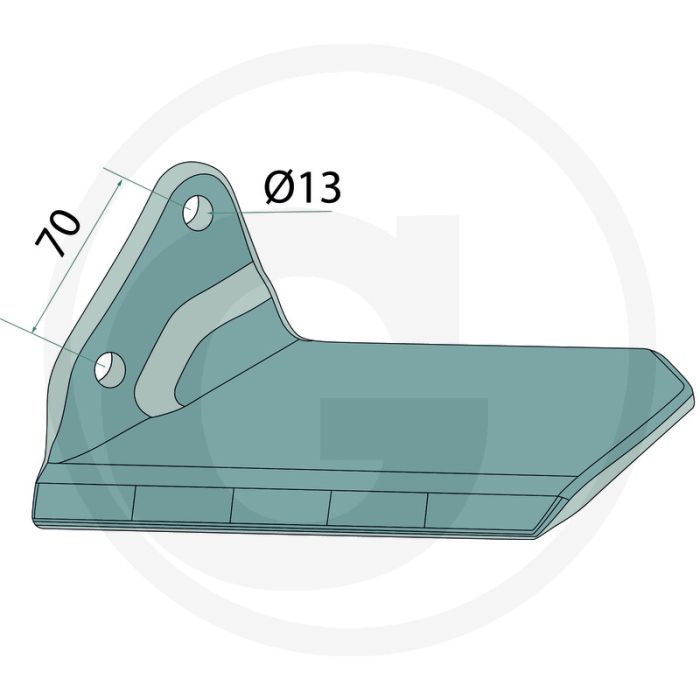 Heavy duty ganzevoetbeitel "delta flex", links met hardgesoldeerde hardmetalen slijtplaat - 2x 180126093110 2x 485980 m12 v Heavy duty ganzevoetbeitel "delta flex", links met hardgesoldeerde hardmetalen slijtplaat - 2x 180126093110 2x 485980 m12 v