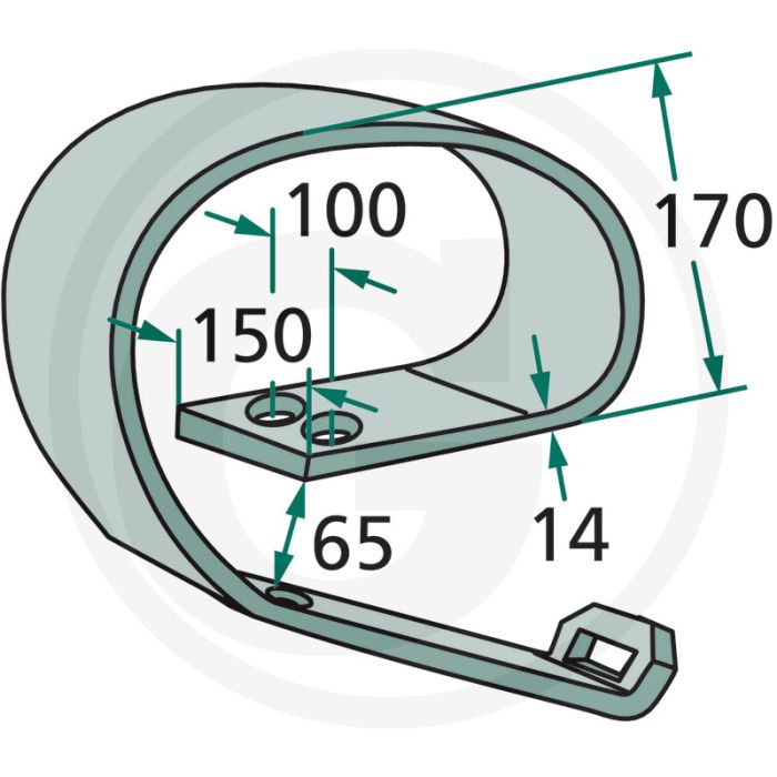 Bladveer 150 x 14 mm - grondbewerking en zaaitechniek
