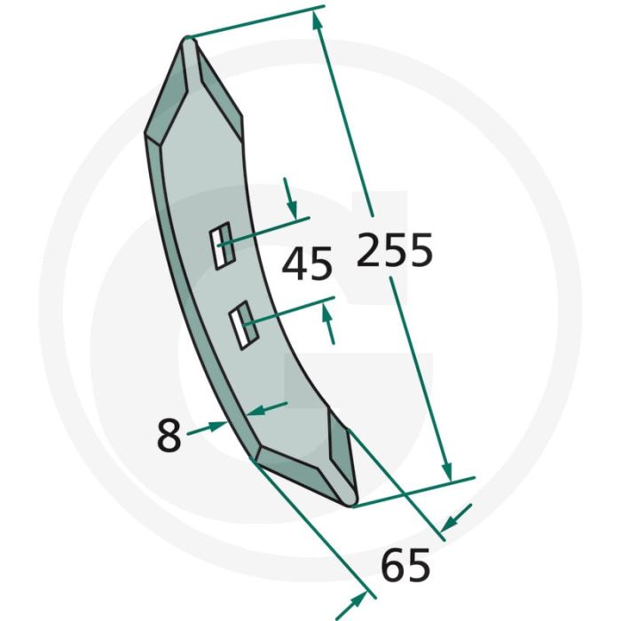Beitel - werkbreedte 65mm