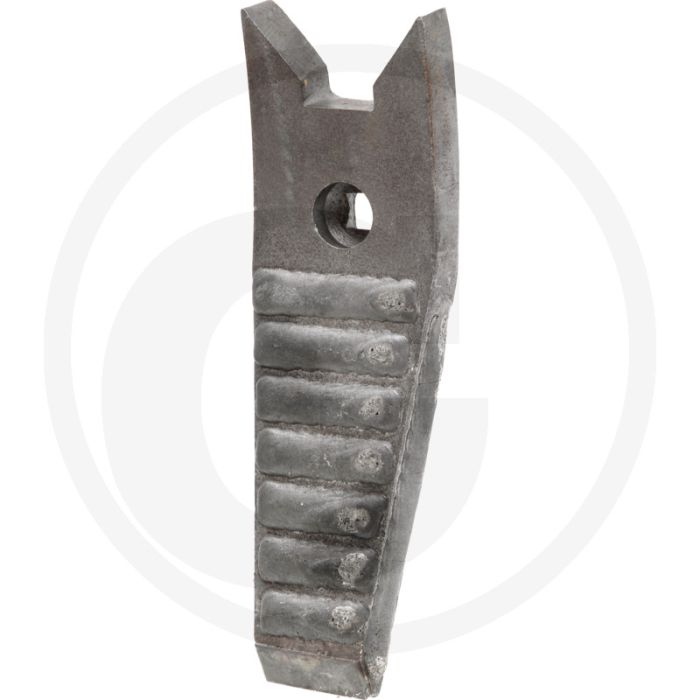 Heavy duty schaarpunt met hardgesoldeerde hardmetalen slijtplaat - k8p - 260 x 80 x 15 mm