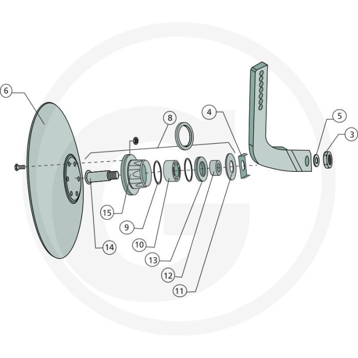 Loopring - karat - d 45/30 x 20 x 5 mm - afb. nr. 12