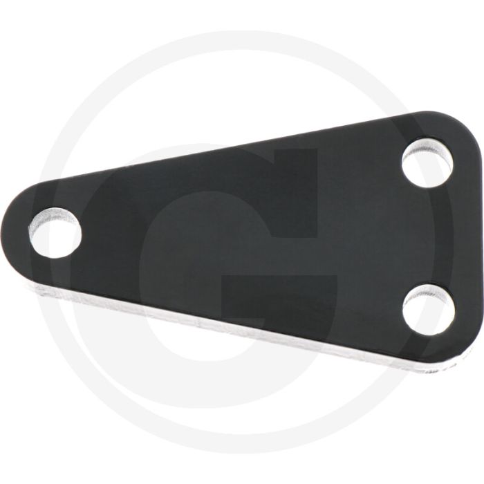 Befestigungsplatte - dikte: 12mm, lengte: 121mm, gatafstand: 38mm