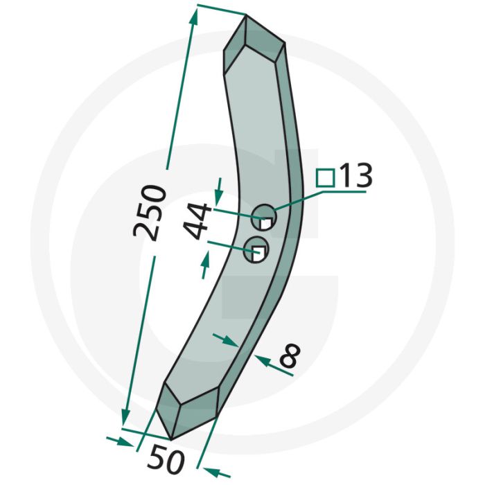 Beitel - radius: 235 mm