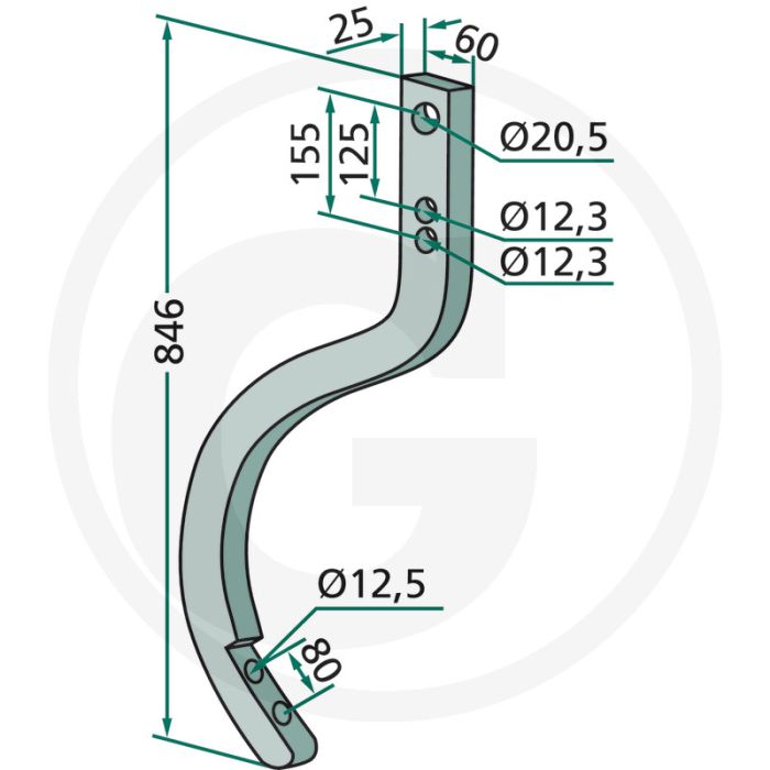 Steel mammut cultivatorsteel 120cm