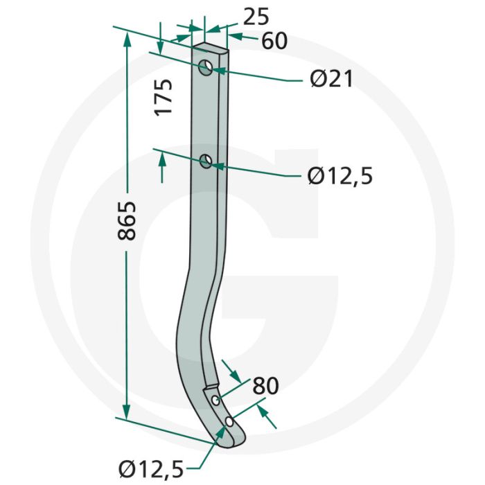 Cultivatortand jumbo 865 mm