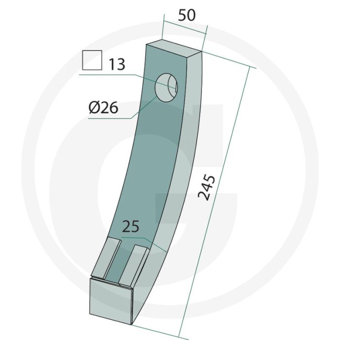 Heavy duty hardmetalen schaarpunt - type: cultus, swift, topdown