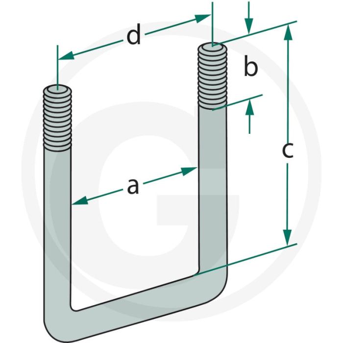 Bügelschraube m14x2, draad (mm): m14x2, b (mm): 33, c (mm): 77, d (mm): 65