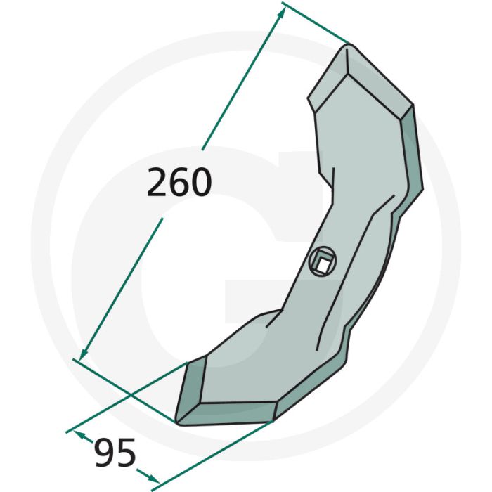 Beitel - werkbreedte 95mm