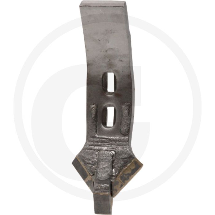 Heavy duty schaarpunt met hardgesoldeerde hardmetalen slijtplaat - afmetingen: 330 x 80 x 15 mm