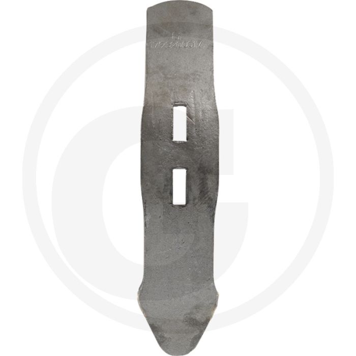 Hochbelastbare Scherspitze mit gelöteter Hartmetall-Verschleißplatte - Abmessungen: 400 x 70 x 20 mm Hochbelastbare Scherspitze mit gelöteter Hartmetall-Verschleißplatte - Abmessungen: 400 x 70 x 20 mm