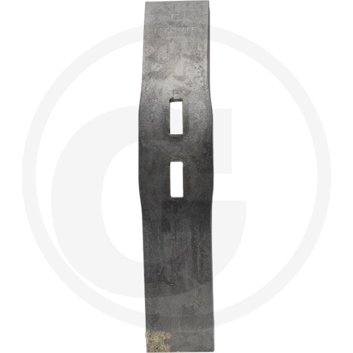 Hochbelastbare Scherspitze mit gelöteter Hartmetall-Verschleißplatte - Abmessungen: 400 x 70 x 20 mm Hochbelastbare Scherspitze mit gelöteter Hartmetall-Verschleißplatte - Abmessungen: 400 x 70 x 20 mm
