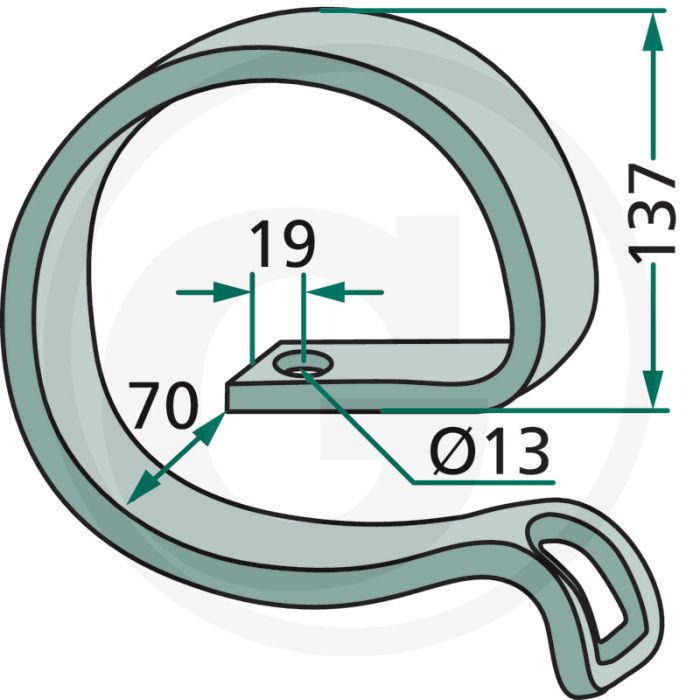 Versterkingsveer 60 x 10 mm - grondbewerking en zaaitechniek