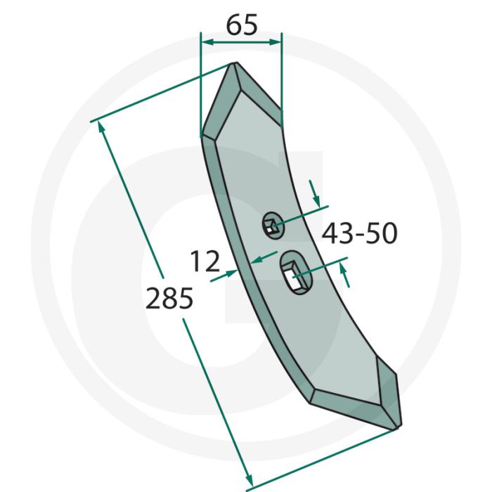 Beitel - werkbreedte 65mm