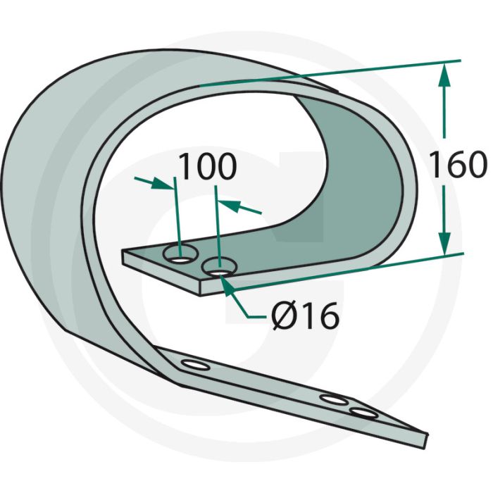 Bladveer 150 x 12 mm