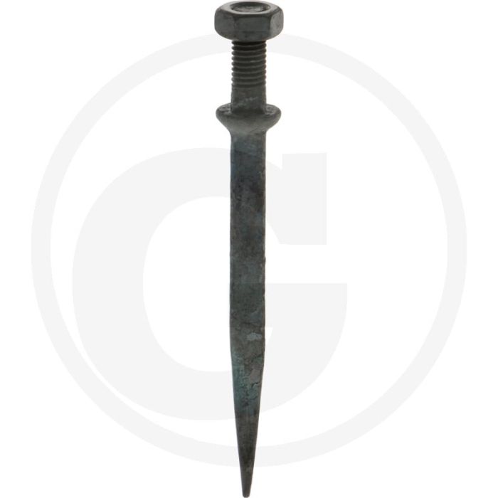 Eggetand met vierkant gehard, recht - boriumstaal 160mm
