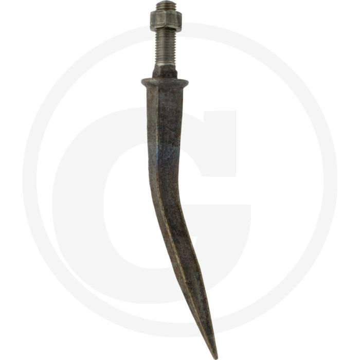 Tand gebogen m16 gehärtet 220mm lengte