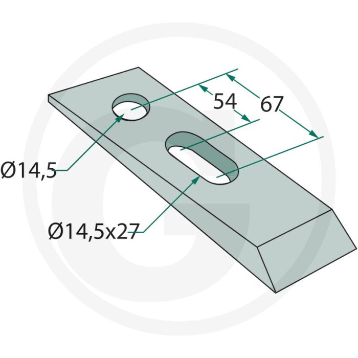 Spie, 3° passend voor: houder 180410-qca-5010