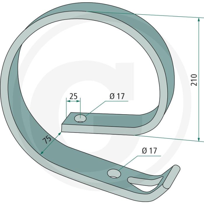 Versterkingsveer 65 x 16 mm - grondbewerking en zaaitechniek