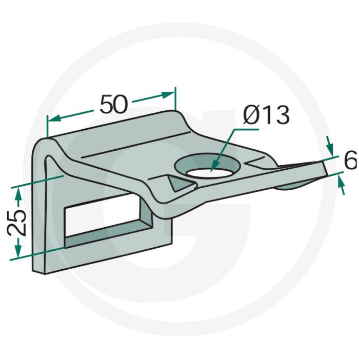 Support pour dents 32 x 10 et cadre 50 x 15