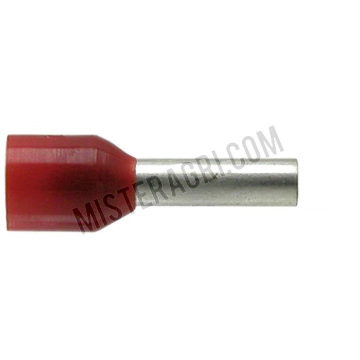 Kabeleindhulzen - rood, voor kabels 1,5 mm²