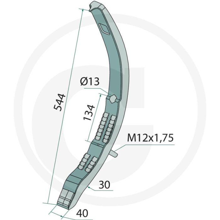 Heavy Duty Smalle schaar hardmetaal - Passende bouten: 180127093112 + 18051-1022