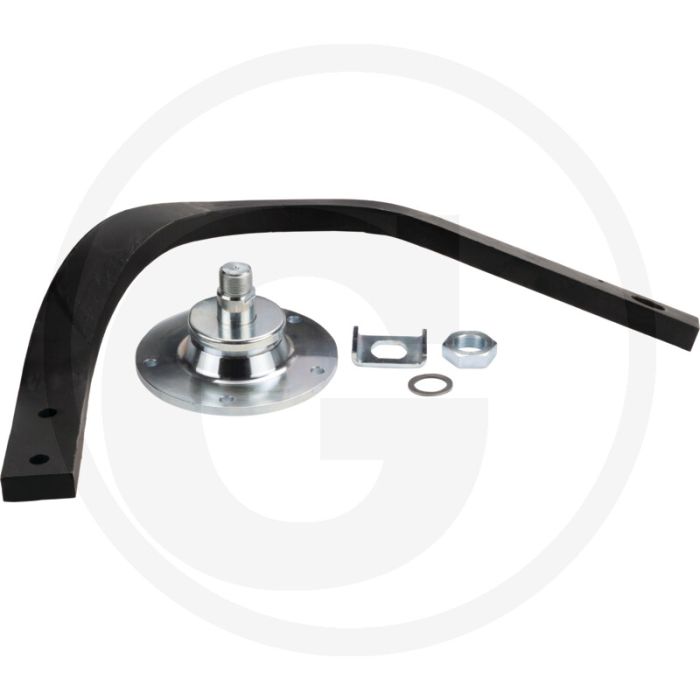 Steel met lagering compleet rechts Rubin 9, 5-gaats