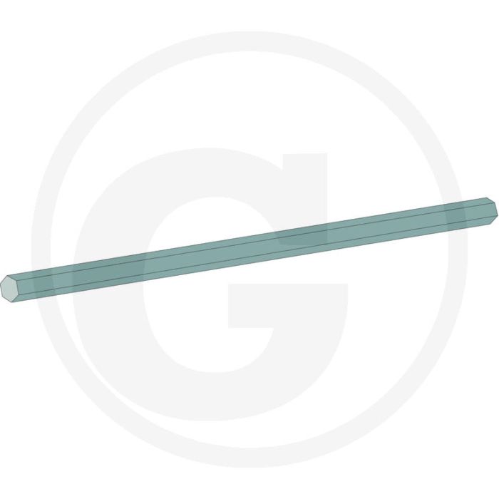 Zeskantas 50mm Sleutelmaat, 3000mm Lengte, Snijdend Staal