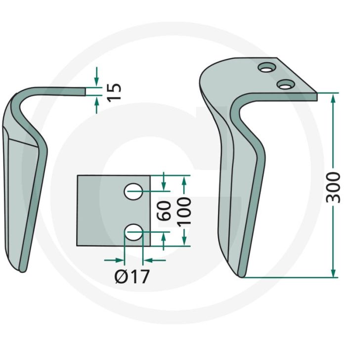 Rotorkopegtand (links)