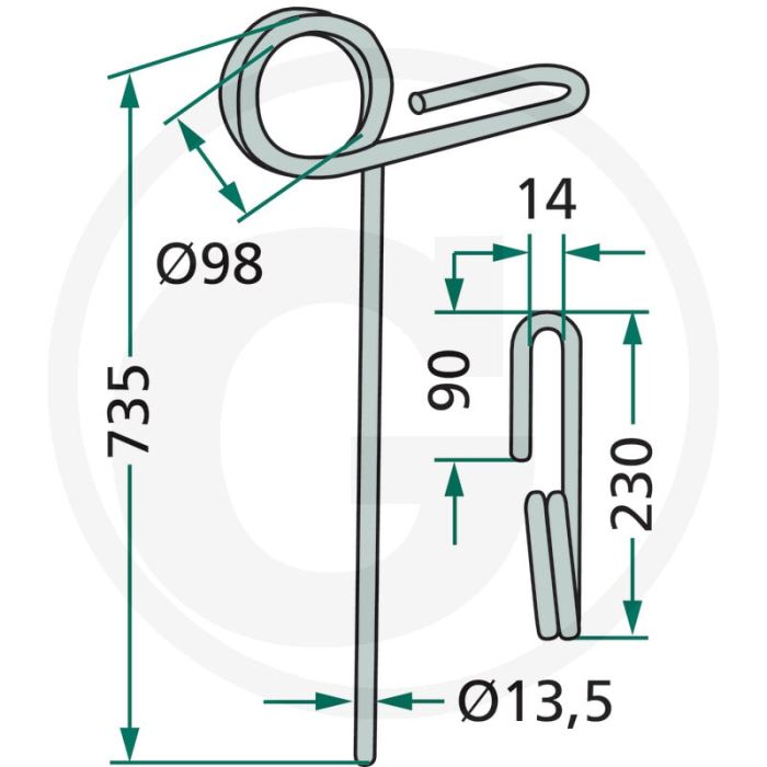 Eggetand - Allrounder Profiline 1450 - 13,5mm dikte