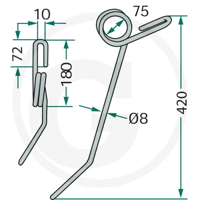 Eggetand (links)