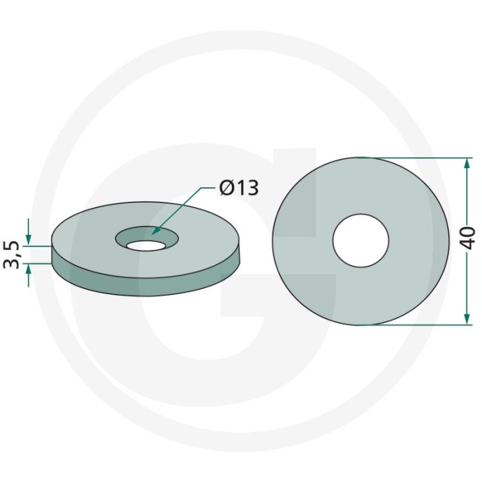 Disque (pour boulon de support)