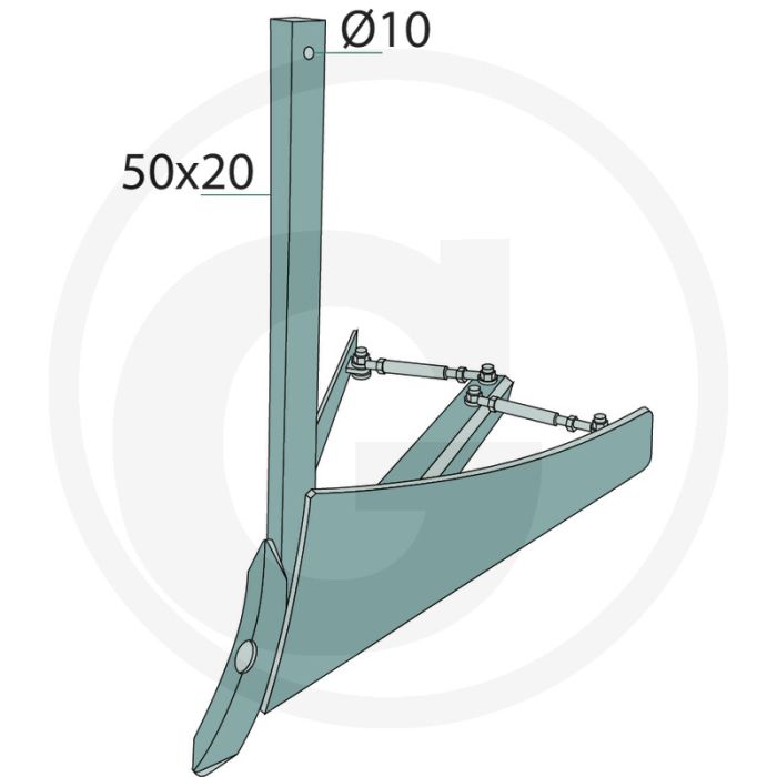 Häuflerschar 750-900 mm werkbreedte - Lemken Lichaam voor ruggen