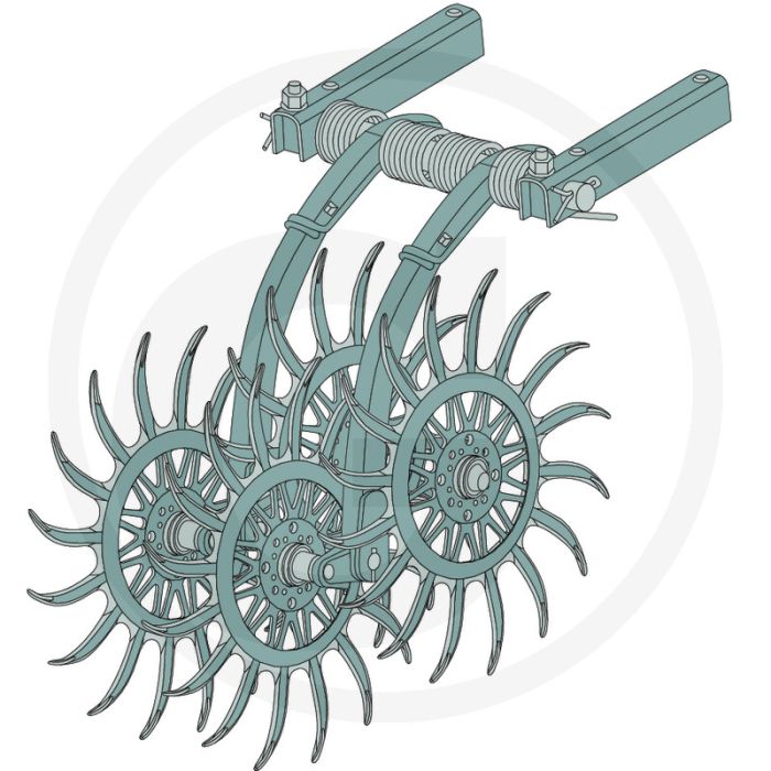 Rolleneg montagedeel - Diameter 50 cm