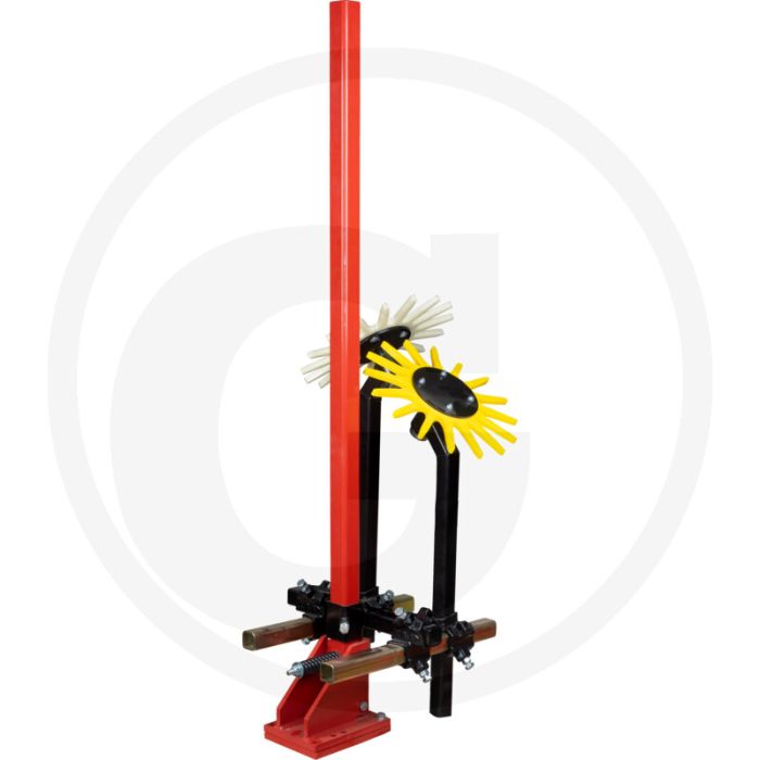 K.U.L.T. K..U.L.T Folienreiniger-Set ( mit Werkzeugträger, Fingerhacke Ø 370 mm gelb und weiß,  Fingersterne zum Wechseln in orange (weich) oder rot (hart))