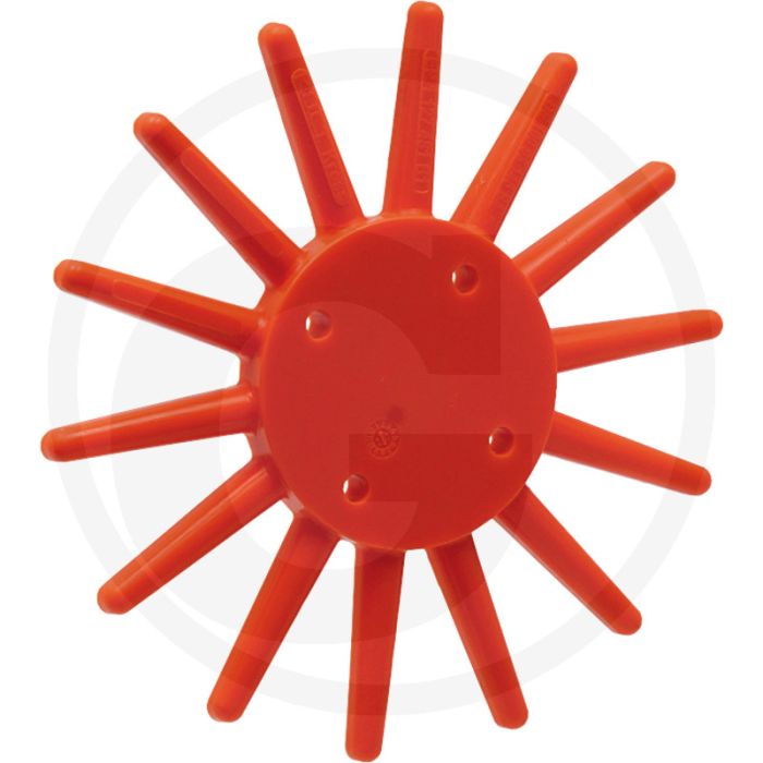 K.U.L.T. Vingerwieder (klein, oranje-zacht  Inclusief bouten M8 x 35 en moeren)