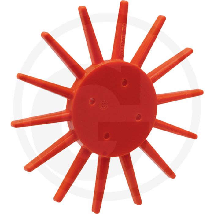 K.U.L.T. Vingerster, medium, oranje, zac (medium, oranje-zacht  Inclusief bouten M8 x 40 en moeren)