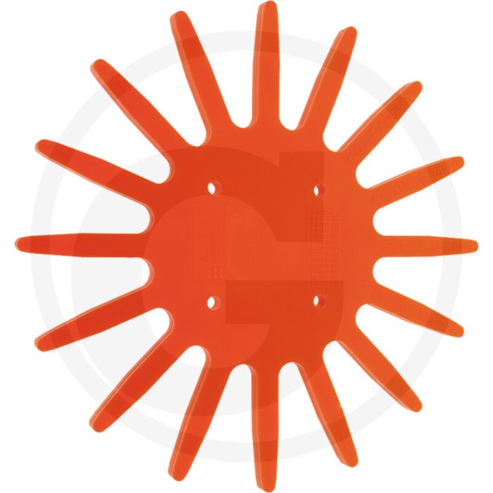 K.U.L.T. Vingerwieder (groot, oranje-zacht  Inclusief bouten M8 x 35 en moeren)