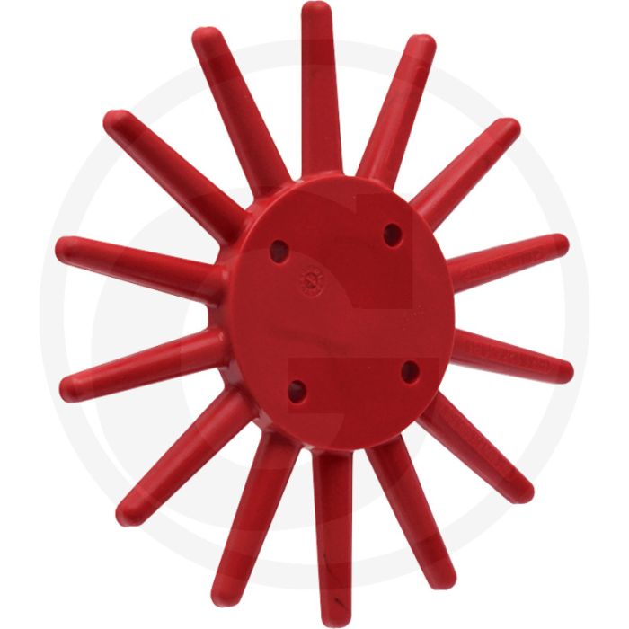 K.U.L.T. Vingerwieder (klein, rood-hard  inclusief bouten M8 x 35 en moeren)