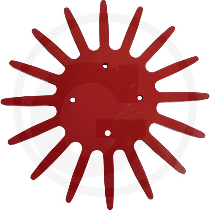 K.U.L.T. Vingerwieder (groot, rood-hard  inclusief bouten M8 x 45 en moeren)