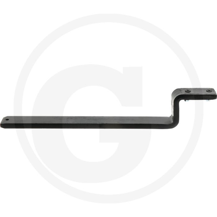Stiel für Winkelmesser, gekröpft, gebohr - Lengte 370mm