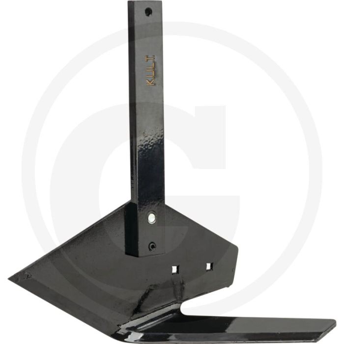 Gebogen mes met rechte steel (links, voor steel 10 x 32 mm)