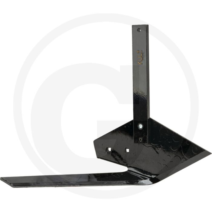 Gebogen mes met rechte steel (rechts, voor steel 10 x 32 mm)