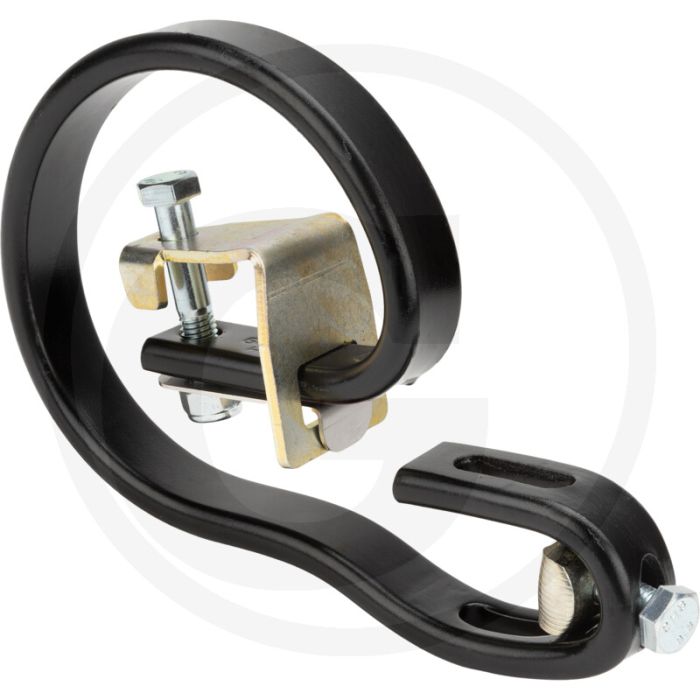 Vibro veer met houder voor buis 40x40 mm (lackiert mit Scharklemme und HALTER; für Rohr 40 x 40 mm)