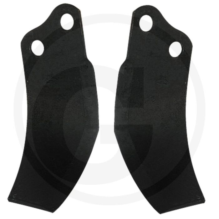Gebogen mes (rechts) Gebogen mes (rechts)