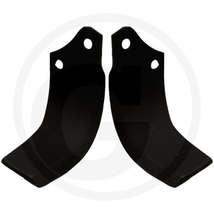 Gebogen mes (rechts)