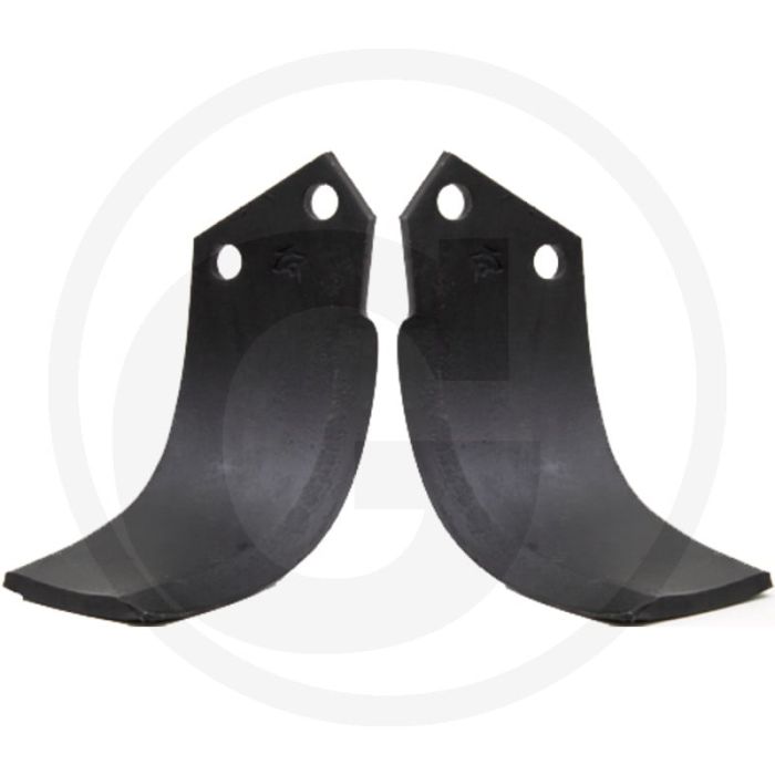 Gebogen mes links, dikte: 10 mm (links, 10 mm)