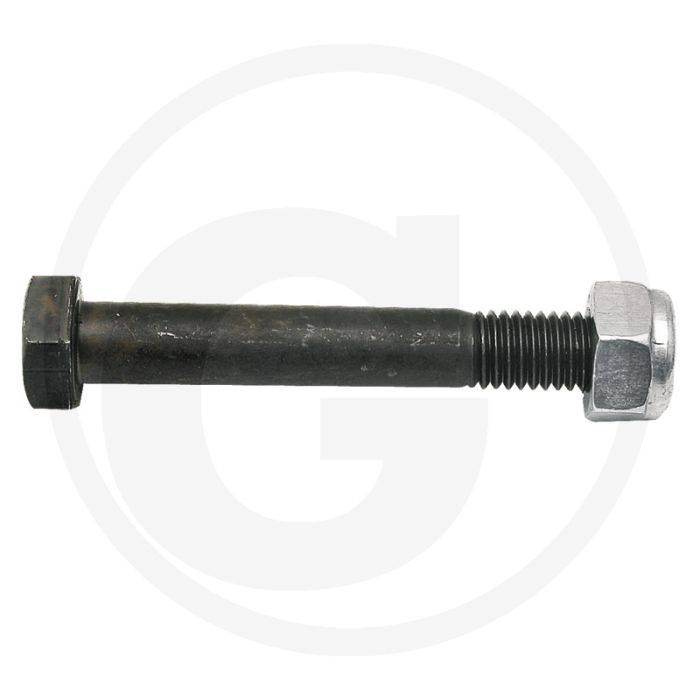 Boulon avec écrou (M12 x 1,75 x 80 mm, 10.9 Longueur du filet : 32 mm Taille de la clé : 19 mm)