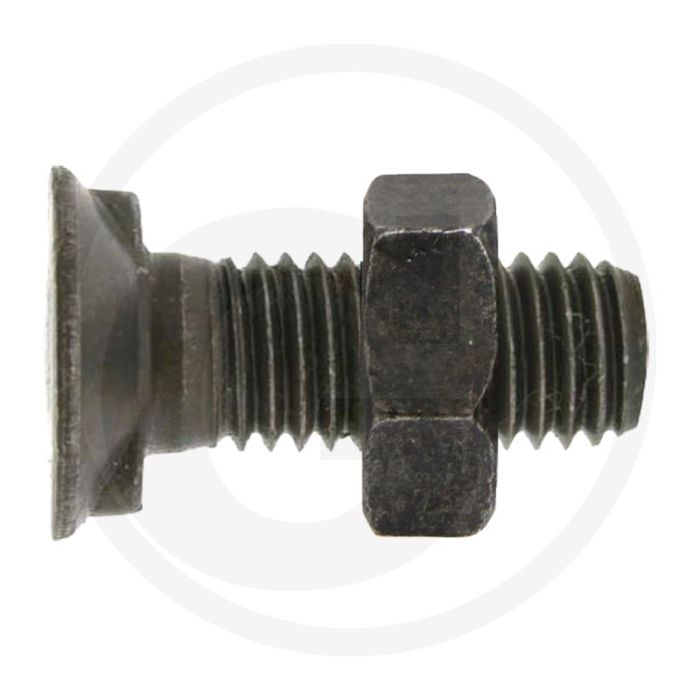 Ploegbouten met moer - M20x2,5, 75mm, 10.9 Kwaliteitsklasse