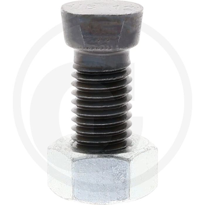 Boulon de charrue avec écrou - M12 x 1,75, 12,9, 38mm