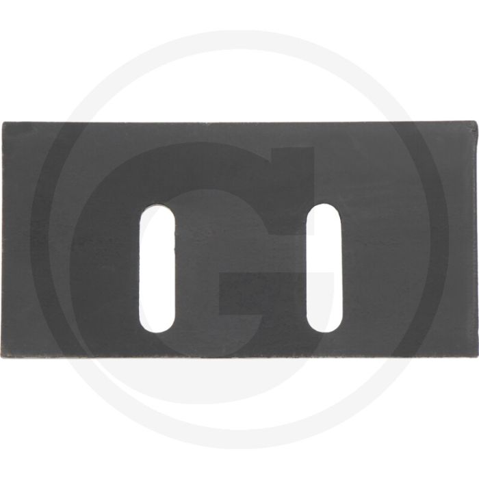 ABSTREIFER PLATTE 124X60 MM LOCHAB. 42 M - Dikte: 4mm